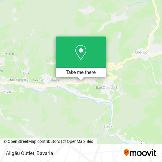 Карта Allgäu Outlet