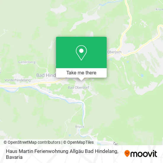 Карта Haus Martin Ferienwohnung Allgäu Bad Hindelang