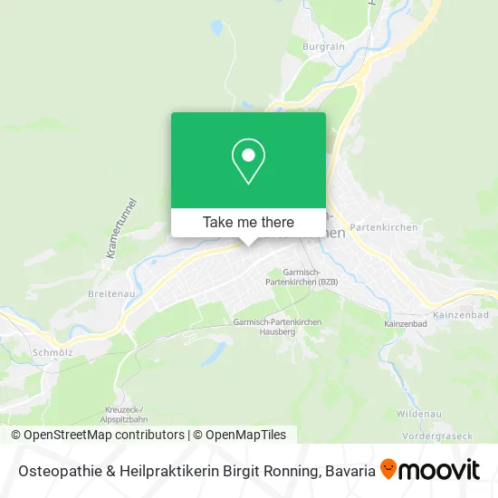Карта Osteopathie & Heilpraktikerin Birgit Ronning
