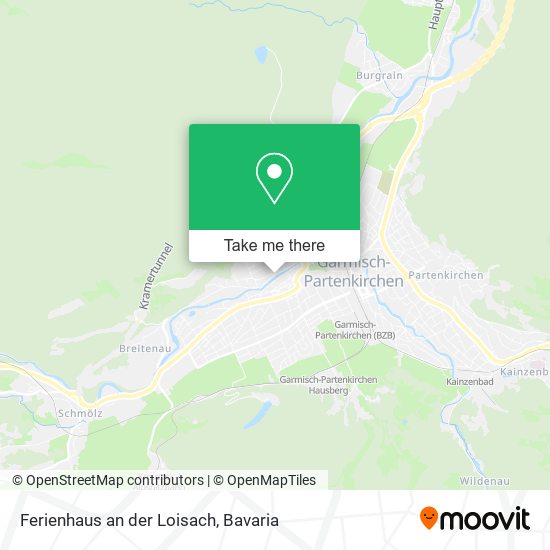 Ferienhaus an der Loisach map