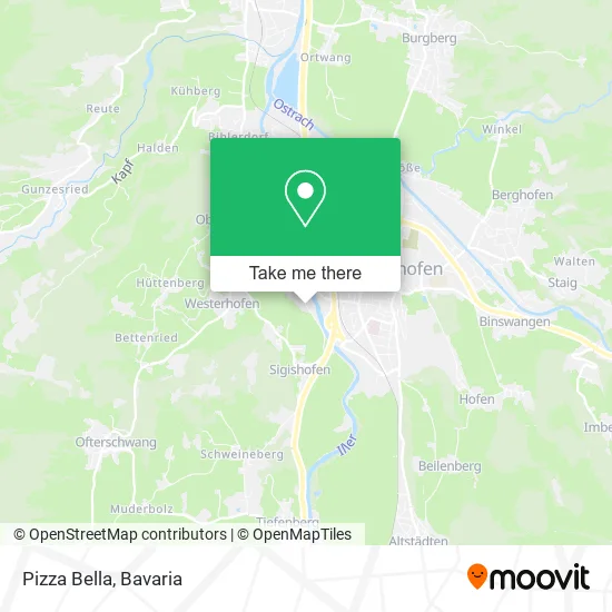 Pizza Bella map