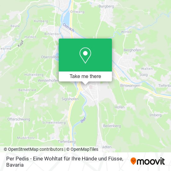 Per Pedis - Eine Wohltat für Ihre Hände und Füsse map