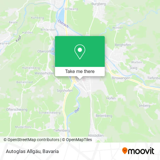 Карта Autoglas Allgäu