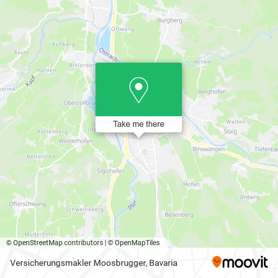 Карта Versicherungsmakler Moosbrugger
