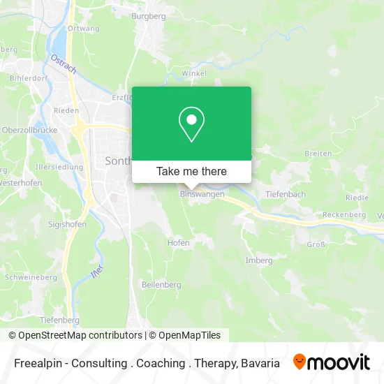 Карта Freealpin - Consulting . Coaching . Therapy