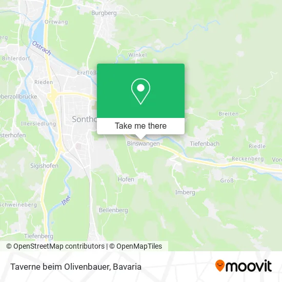 Карта Taverne beim Olivenbauer