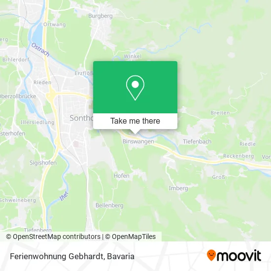 Ferienwohnung Gebhardt map
