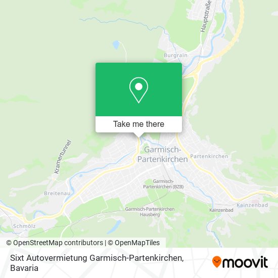 Карта Sixt Autovermietung Garmisch-Partenkirchen