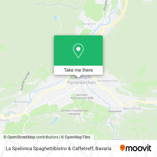 Карта La Spelonca Spaghettibistro & Caffetreff