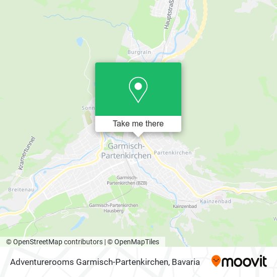 Adventurerooms Garmisch-Partenkirchen map