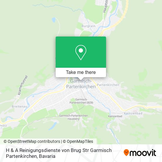 H & A Reinigungsdienste von Brug Str Garmisch Partenkirchen map