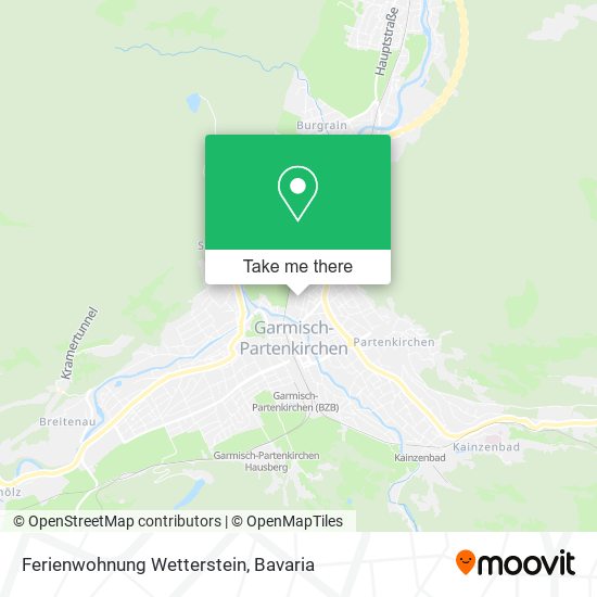 Ferienwohnung Wetterstein map