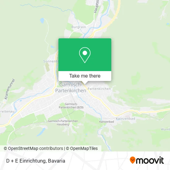 Карта D + E Einrichtung