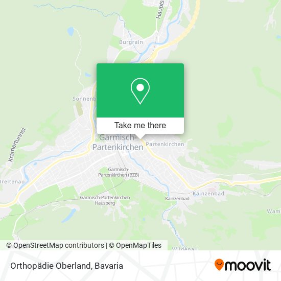 Orthopädie Oberland map