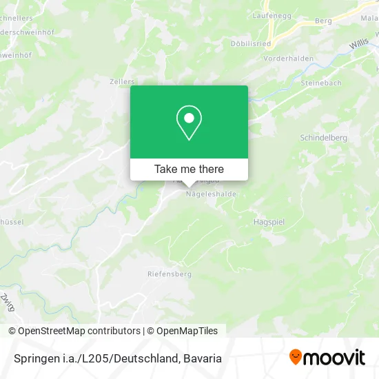 Карта Springen i.a./L205/Deutschland