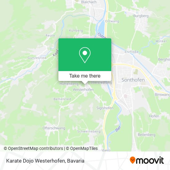 Karate Dojo Westerhofen map