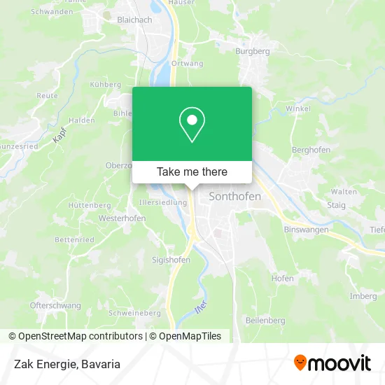 Карта Zak Energie