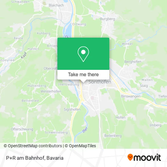 Карта P+R am Bahnhof