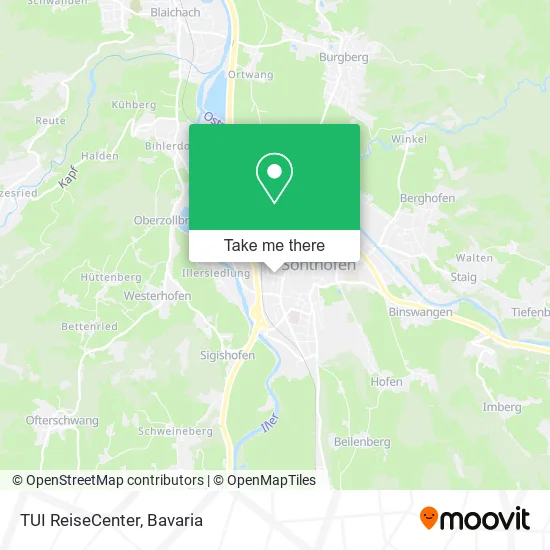 Карта TUI ReiseCenter