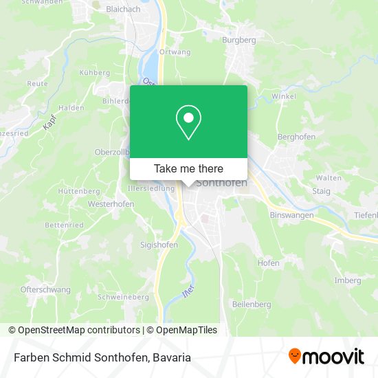 Farben Schmid Sonthofen map
