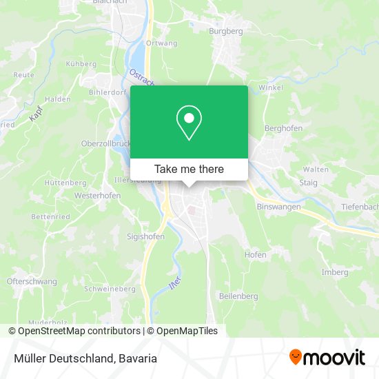 Müller Deutschland map
