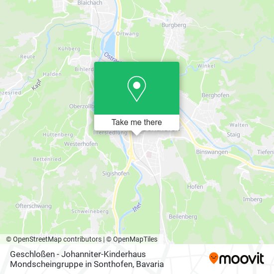 Geschloßen - Johanniter-Kinderhaus Mondscheingruppe in Sonthofen map