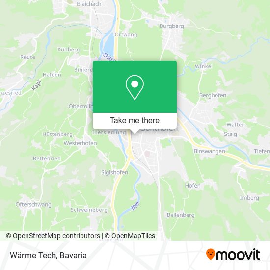 Wärme Tech map