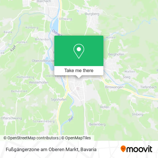 Карта Fußgängerzone am Oberen Markt