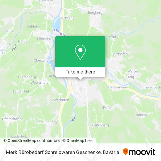 Карта Merk Bürobedarf Schreibwaren Geschenke