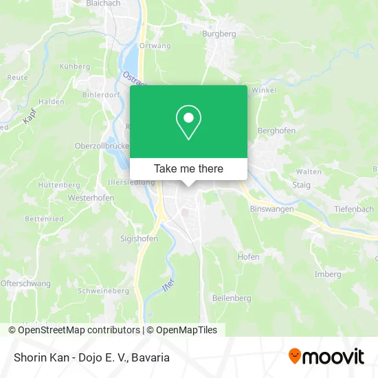 Карта Shorin Kan - Dojo E. V.