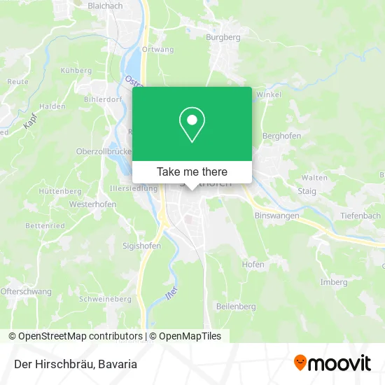 Карта Der Hirschbräu