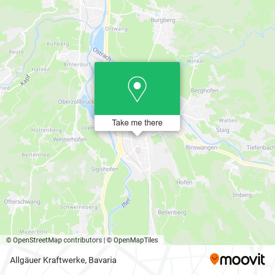 Allgäuer Kraftwerke map