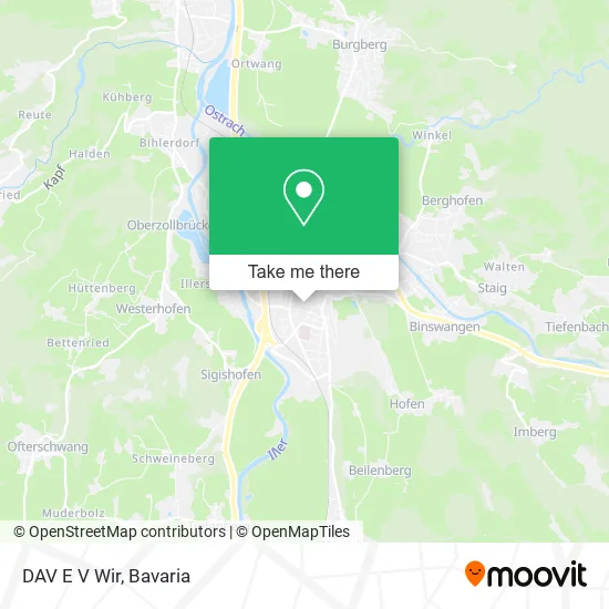 Карта DAV E V Wir