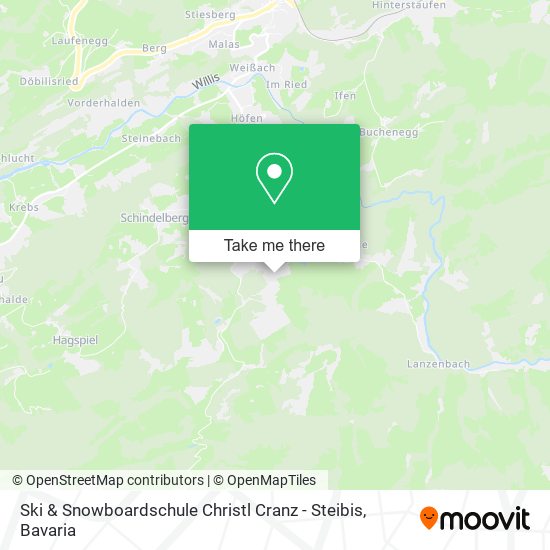 Ski & Snowboardschule Christl Cranz - Steibis map