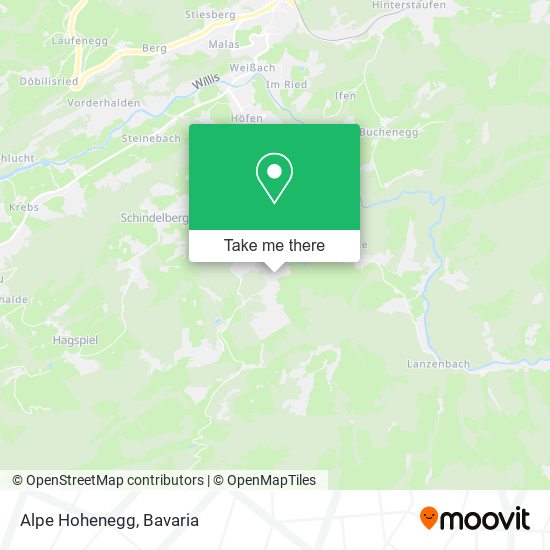 Alpe Hohenegg map