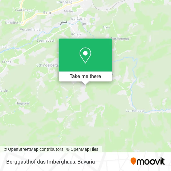 Карта Berggasthof das Imberghaus