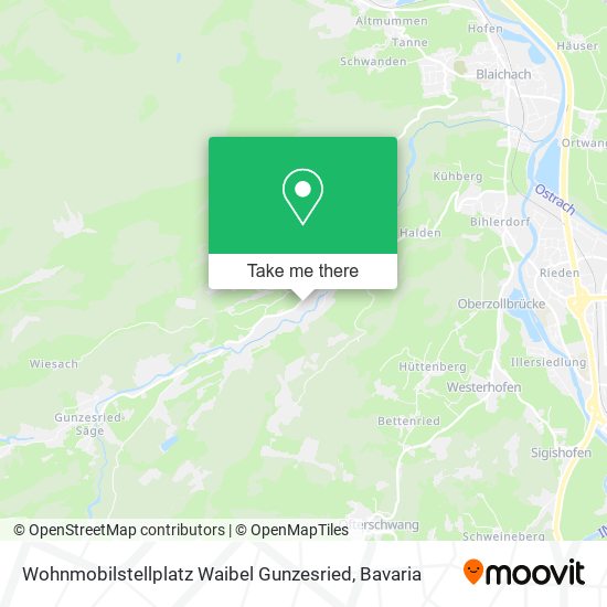 Карта Wohnmobilstellplatz Waibel Gunzesried