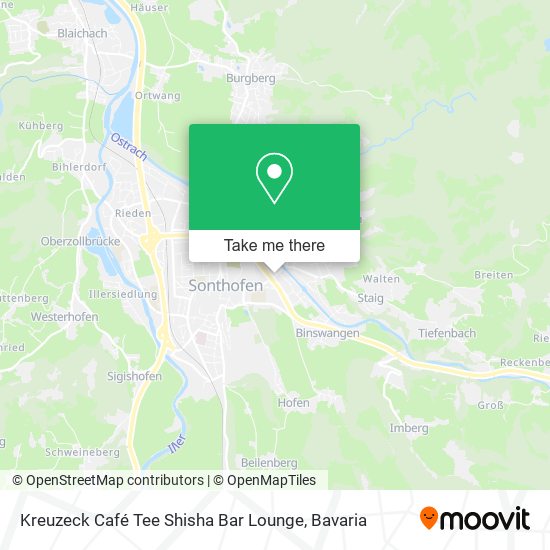 Kreuzeck Café Tee Shisha Bar Lounge map
