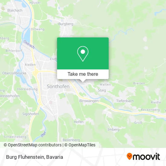Burg Fluhenstein map