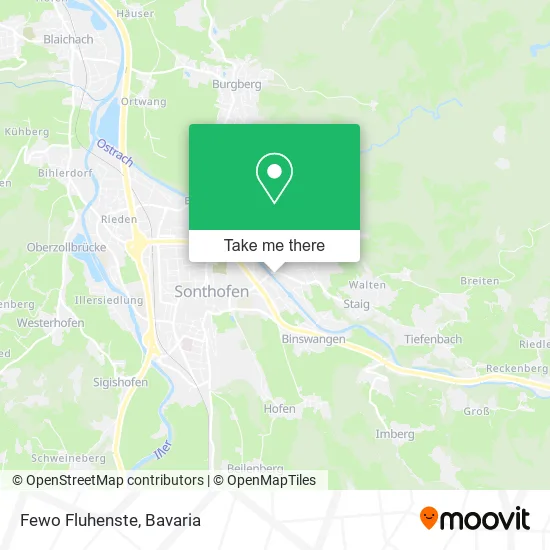 Карта Fewo Fluhenste