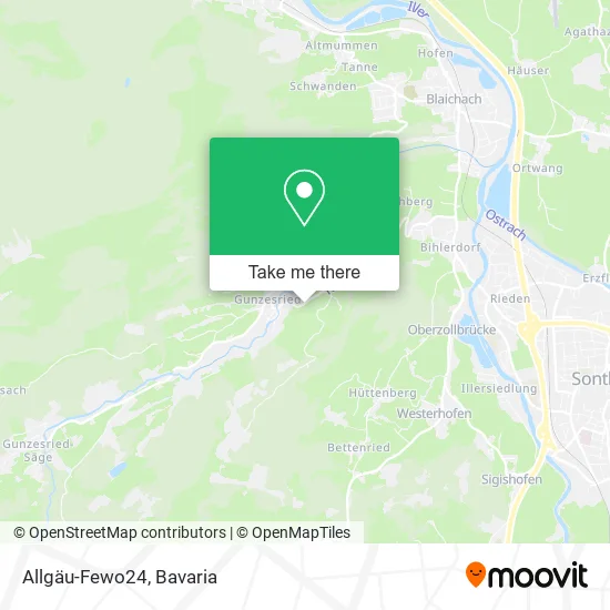 Карта Allgäu-Fewo24