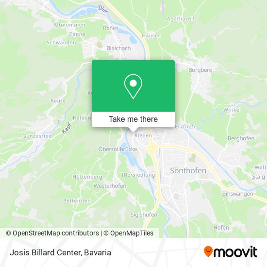 Josis Billard Center map