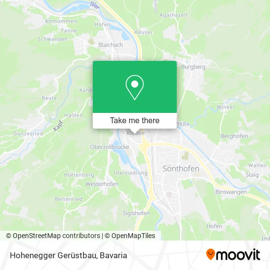 Карта Hohenegger Gerüstbau