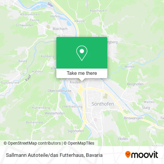 Карта Sallmann Autoteile / das Futterhaus