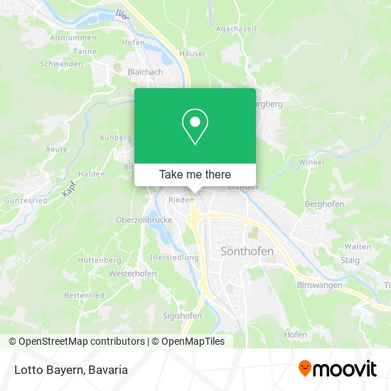 Lotto Bayern map