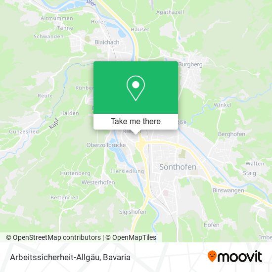 Arbeitssicherheit-Allgäu map