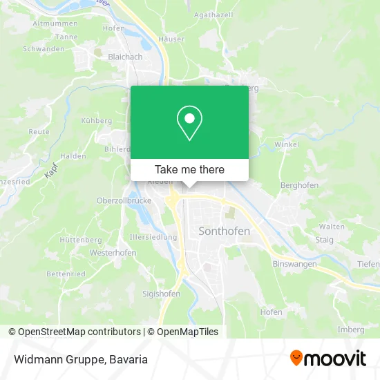 Карта Widmann Gruppe