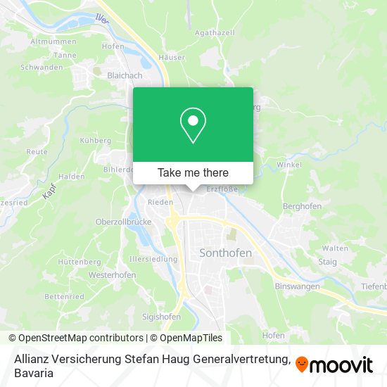 Allianz Versicherung Stefan Haug Generalvertretung map