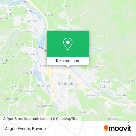 Allgäu Events map