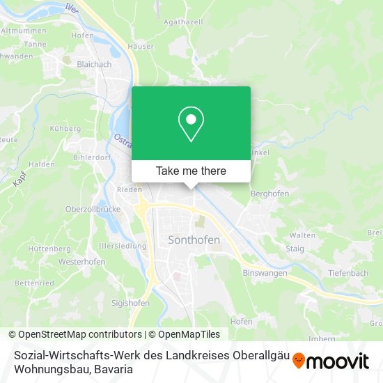 Sozial-Wirtschafts-Werk des Landkreises Oberallgäu Wohnungsbau map